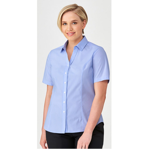 City Stretch Pinfeather - Short Sleeve Shirt - Ladies
