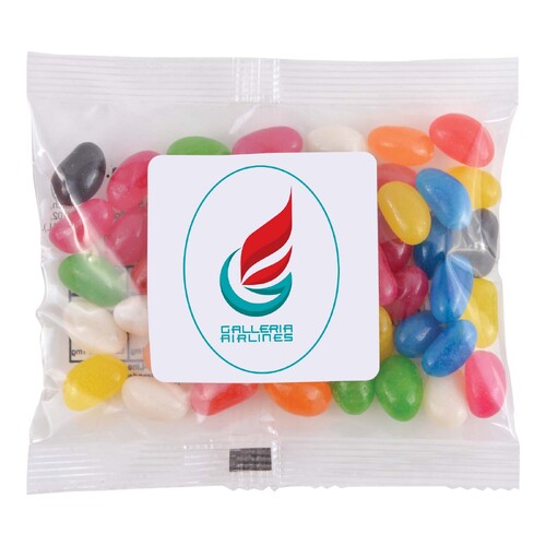 WORKWEAR, SAFETY & CORPORATE CLOTHING SPECIALISTS  - Assorted Colour Mini Jelly Beans in 50g Cello Bag