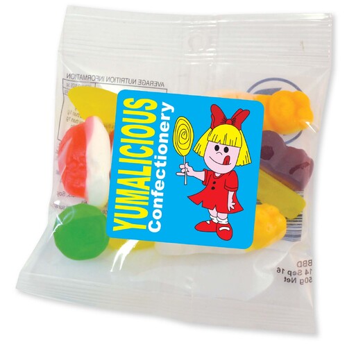 WORKWEAR, SAFETY & CORPORATE CLOTHING SPECIALISTS  - Assorted Jelly Party Mix In 50 Gram Cello Bag