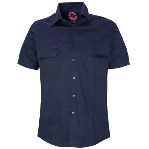 WORKWEAR, SAFETY & CORPORATE CLOTHING SPECIALISTS  - Open Front Shirt Short Sleeves