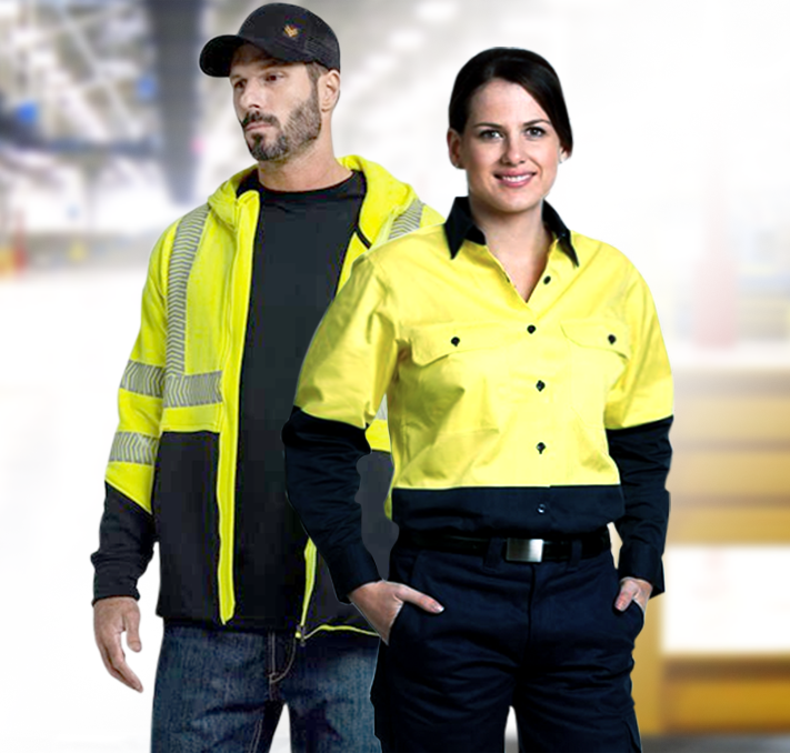 big and tall hi vis workwear for men and women - hip pocket workwear & safety