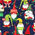 Midnight Navy / Gnomes Print