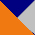 Fluoro Orange / Navy / Silver