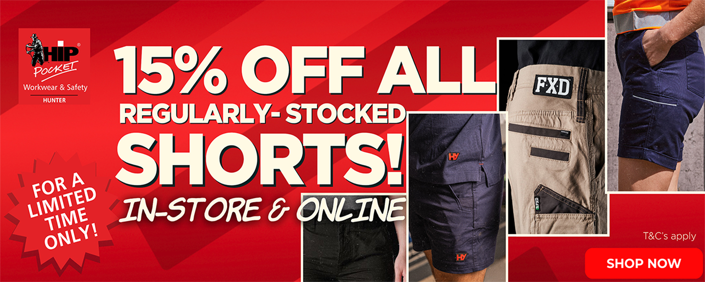 15% off shorts  banner