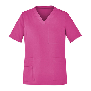 WORKWEAR, SAFETY & CORPORATE CLOTHING SPECIALISTS  - PINK RIBBON U Scrub Top