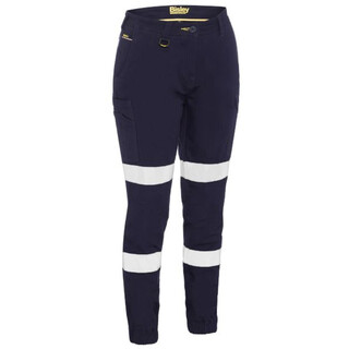 WORKWEAR, SAFETY & CORPORATE CLOTHING SPECIALISTS  - WOMEN'S TAPED COTTON CARGO CUFFED PANTS