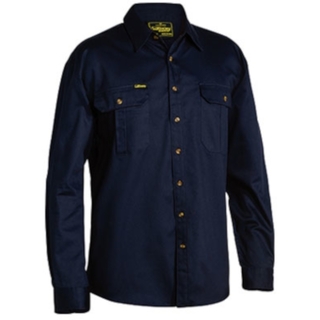 WORKWEAR, SAFETY & CORPORATE CLOTHING SPECIALISTS  - ORIGINAL COTTON DRILL SHIRT - LONG SLEEVE