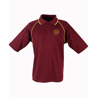 WORKWEAR, SAFETY & CORPORATE CLOTHING SPECIALISTS - Maroon Club Polo (Inc Hawks logo to front, CAFC to back)
