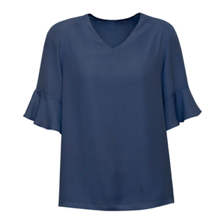 WORKWEAR, SAFETY & CORPORATE CLOTHING SPECIALISTS  - Boulevard - Aria Fluted Sleeve Blouse