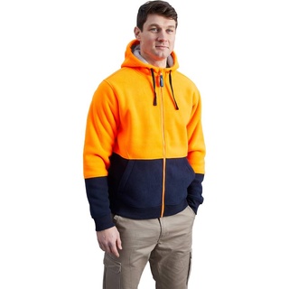 WORKWEAR, SAFETY & CORPORATE CLOTHING SPECIALISTS  - TAYLOR SHERPA HOODIE FLUORO