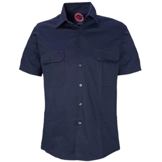 WORKWEAR, SAFETY & CORPORATE CLOTHING SPECIALISTS  - Open Front Shirt Short Sleeves