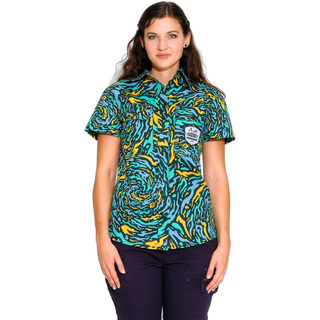 WORKWEAR, SAFETY & CORPORATE CLOTHING SPECIALISTS  - WOMENS SPUN OUT S/S FULL PLACKET SHIRT