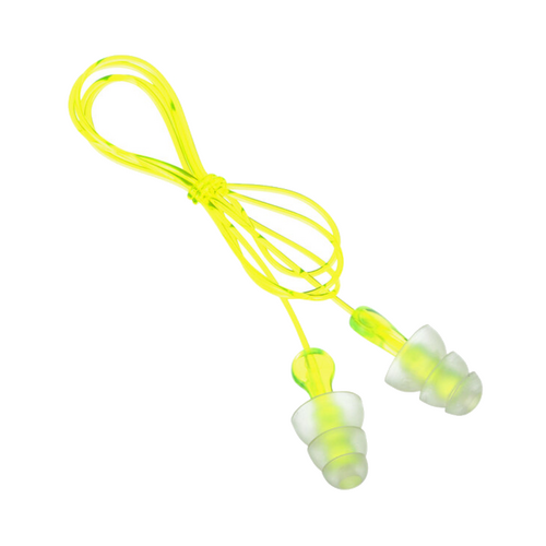 WORKWEAR, SAFETY & CORPORATE CLOTHING SPECIALISTS  - Yellow & Clear Corded Earplugs - Box