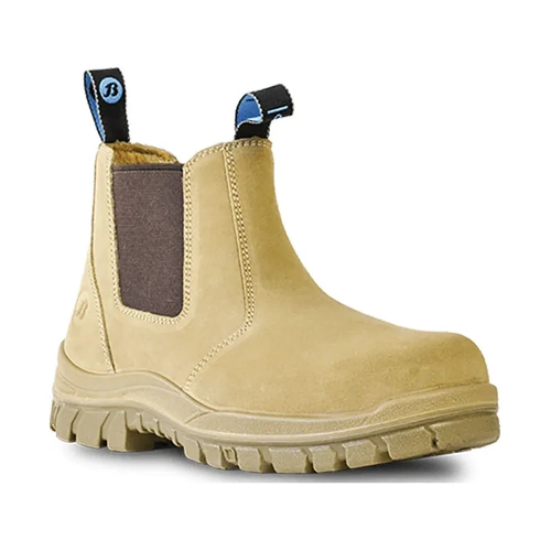 WORKWEAR, SAFETY & CORPORATE CLOTHING SPECIALISTS  - Naturals - Mercury - Wheat Suede Slip On Safety Boot