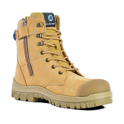 WORKWEAR, SAFETY & CORPORATE CLOTHING SPECIALISTS  - Wheat Nubuck Zip / Lace Up 150Mm Safety Boot