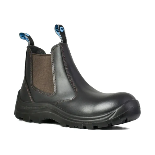 WORKWEAR, SAFETY & CORPORATE CLOTHING SPECIALISTS  - Mates - Bushman NS - Black Leather Slip On Non-Safety Boot