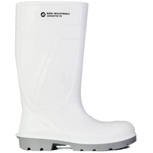 WORKWEAR, SAFETY & CORPORATE CLOTHING SPECIALISTS  - Bata 892-11021 Jobmater PU Safety Toe Gumboot White/Grey