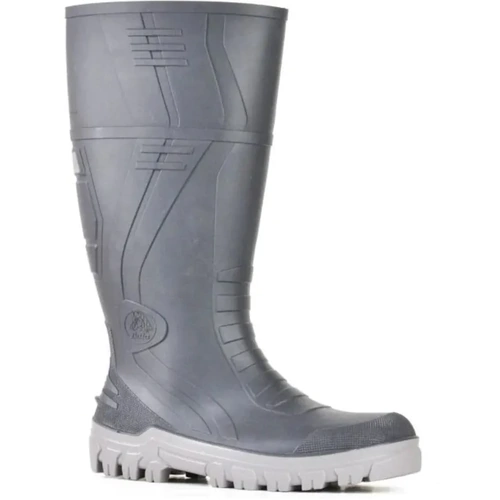 WORKWEAR, SAFETY & CORPORATE CLOTHING SPECIALISTS  - Jobmaster 3 Gumboots - Grey 400Mm Pvc 400Mm Safety Toe / Midsole Gumboot