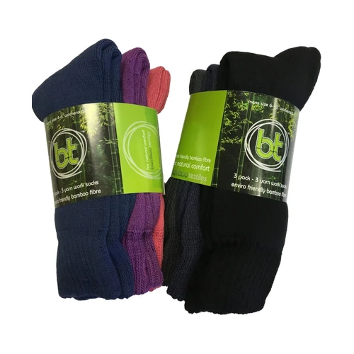 WORKWEAR, SAFETY & CORPORATE CLOTHING SPECIALISTS  - 3-Yarn 3-Pack Work Sock