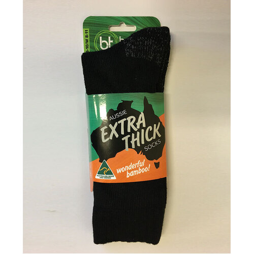 WORKWEAR, SAFETY & CORPORATE CLOTHING SPECIALISTS  - Aussie Extra Thick Socks - Single Pack