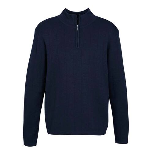 WORKWEAR, SAFETY & CORPORATE CLOTHING SPECIALISTS  - Mens Needle Out 1/2 Zip Pullov