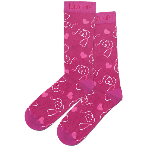 WORKWEAR, SAFETY & CORPORATE CLOTHING SPECIALISTS  - PINK RIBBON U Comfort Socks