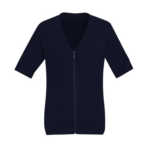 WORKWEAR, SAFETY & CORPORATE CLOTHING SPECIALISTS  - Womens Zip Front S/S Cardigan