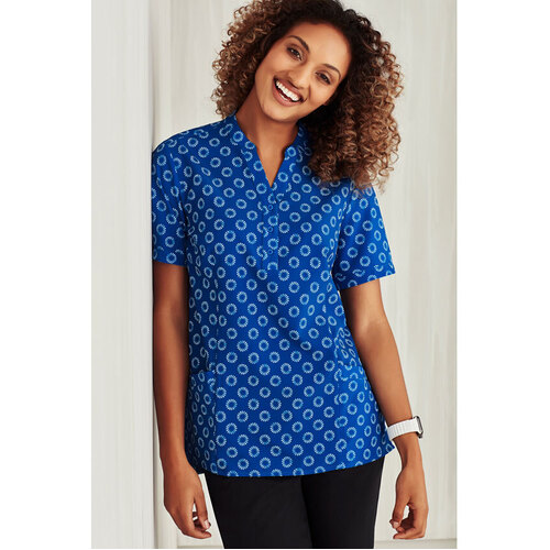 WORKWEAR, SAFETY & CORPORATE CLOTHING SPECIALISTS  - Florence Womens Daisy Print S/S Tunic