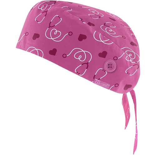 WORKWEAR, SAFETY & CORPORATE CLOTHING SPECIALISTS  - PINK RIBBON U Scrub Cap
