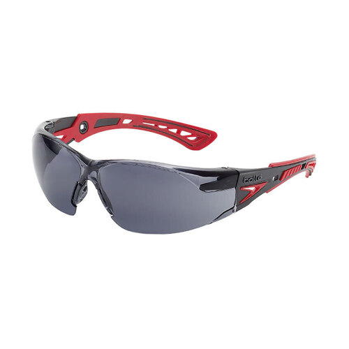 WORKWEAR, SAFETY & CORPORATE CLOTHING SPECIALISTS  - RUSH PLATINUM AS/AF Smoke Lens - Spectacles