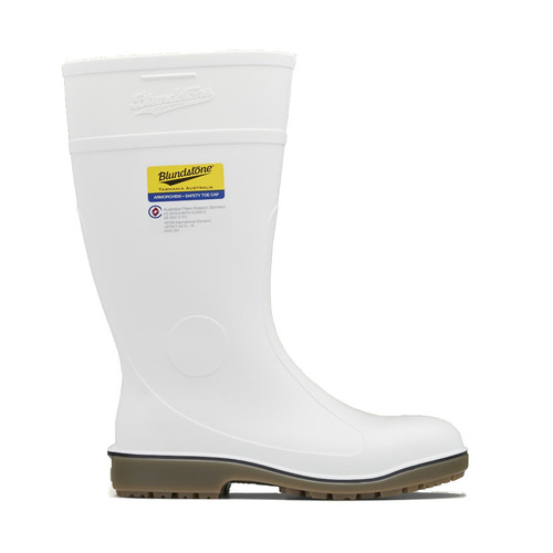 WORKWEAR, SAFETY & CORPORATE CLOTHING SPECIALISTS  - 006 - Gumboots Safety - White armorchem steel toe boot