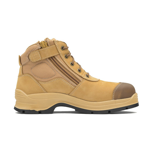 WORKWEAR, SAFETY & CORPORATE CLOTHING SPECIALISTS  - Workfit - Wheat Nubuck zip side ankle safety hiker
