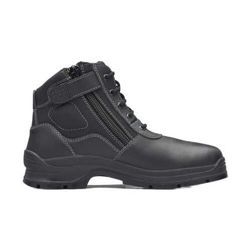 WORKWEAR, SAFETY & CORPORATE CLOTHING SPECIALISTS  - 419 - Worklife - Non Safety Black Leather zip side ankle height boot