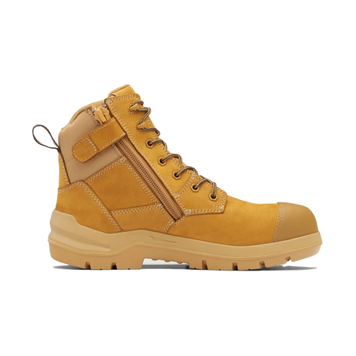WORKWEAR, SAFETY & CORPORATE CLOTHING SPECIALISTS  - DuraFit Wheat anti-static nubuck 150mm zip side safety boot