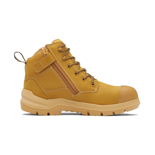 WORKWEAR, SAFETY & CORPORATE CLOTHING SPECIALISTS  - DuraFit Wheat waterproof microfibre 150mm zip side safety boot