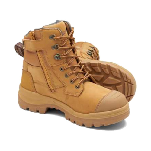 WORKWEAR, SAFETY & CORPORATE CLOTHING SPECIALISTS  - RotoFlex Wheat water-resistant nubuck 150mm zip sided safety boot