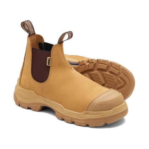 WORKWEAR, SAFETY & CORPORATE CLOTHING SPECIALISTS  - 9000 - RotoFlex Wheat water-resistant nubuck elastic side safety boot