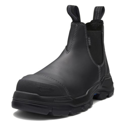 WORKWEAR, SAFETY & CORPORATE CLOTHING SPECIALISTS  - RotoFlex Black water-resistant Platinum leather elastic side safety boot