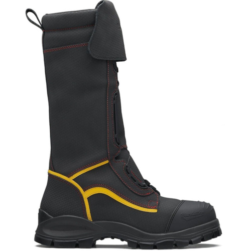 WORKWEAR, SAFETY & CORPORATE CLOTHING SPECIALISTS  - Black WATERPROOF safety mining boot, 350mm height.