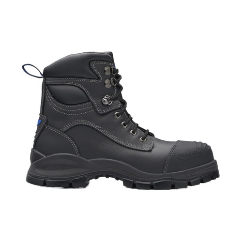 DISCONTINUED - 991 - XFOOT RUBBER - Black water-resistant leather, lace up 150mm ankle boot