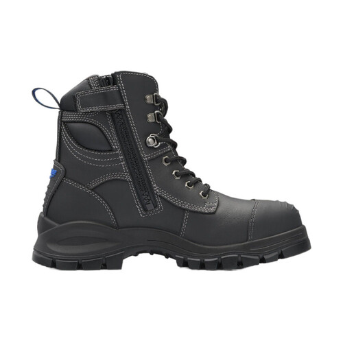 WORKWEAR, SAFETY & CORPORATE CLOTHING SPECIALISTS  - 997 - UNISEX ZIP UP SERIES SAFETY BOOTS - BLACK