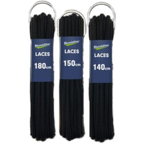 WORKWEAR, SAFETY & CORPORATE CLOTHING SPECIALISTS  - Laces - round, black, polyester. 140cm length