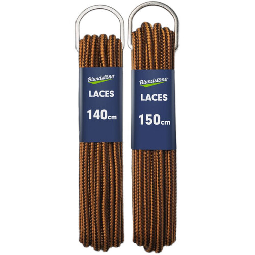 WORKWEAR, SAFETY & CORPORATE CLOTHING SPECIALISTS  - Laces - round, tan/brown, polyester. 150cm length for sizes 8 - 13