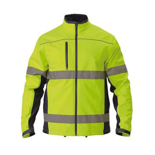 WORKWEAR, SAFETY & CORPORATE CLOTHING SPECIALISTS  - TAPED HI VIS SOFT SHELL JACKET