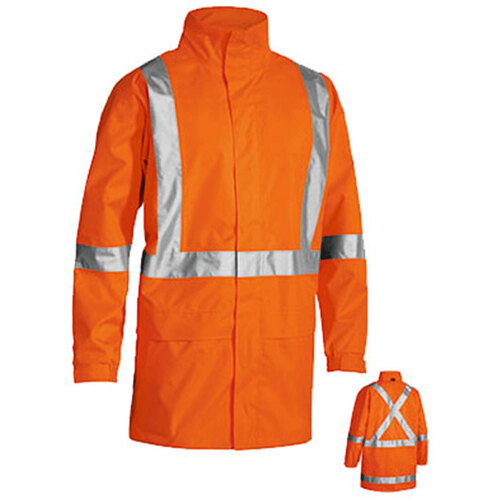 WORKWEAR, SAFETY & CORPORATE CLOTHING SPECIALISTS  - X TAPED HI VIS RAIN SHELL JACKET