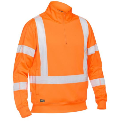 WORKWEAR, SAFETY & CORPORATE CLOTHING SPECIALISTS  - X TAPED HI VIS 1/4 ZIP PULLOVER