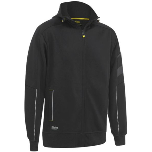 WORKWEAR, SAFETY & CORPORATE CLOTHING SPECIALISTS  - ZIP-FRONT WORK FLEECE HOODIE