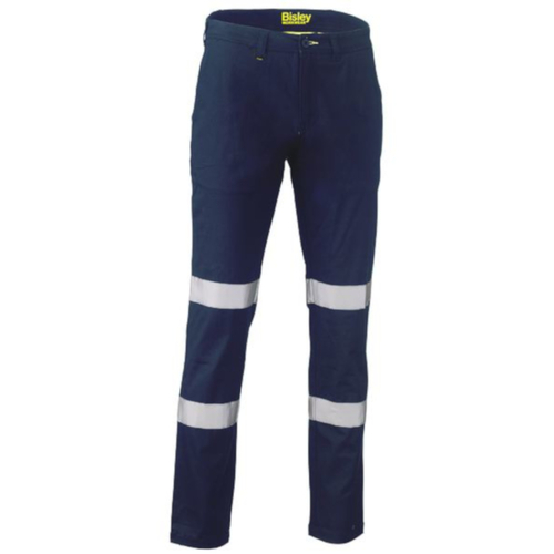 TAPED BIOMOTION STRETCH COTTON DRILL WORK PANTS