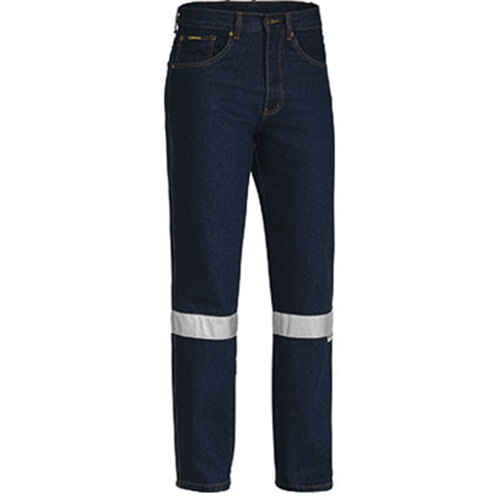 WORKWEAR, SAFETY & CORPORATE CLOTHING SPECIALISTS  - 3M TAPED ROUGH RIDER DENIM JEAN