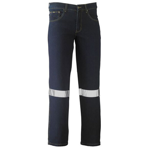 WORKWEAR, SAFETY & CORPORATE CLOTHING SPECIALISTS  - 3M TAPED ROUGH RIDER STRETCH DENIM JEAN